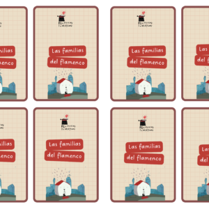 Juego de cartas "Las familias del flamenco"
